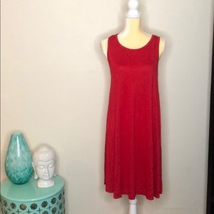 Faded glory red knit tank dress
